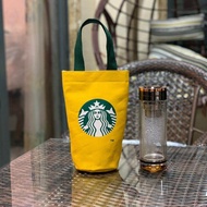Starbuckกาแฟกระเป๋าถือกระเป๋าโททกระเป๋าใส่แก้วน้ำกระเป๋าผู้ถือ