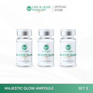 โปรโมชั่นพิเศษ SET 3 สุดคุ้ม Live & Lean Majestic Glow Ampoule แอมพูลสูตรเข้มข้น NK Cell