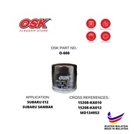 OSK OIL FILTER FOR SUBARU E12 15208-KA012 15208-AA170