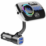 BC49AQ New Model Car Bluetooth MP3Car FM Transmitter QC3.0Atmosphere Light Voice Assistant Car Mount