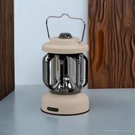 NL HOME โคมไฟตั้งแคมป์ LED สำหรับตั้งแคมป์ แบตเตอรี่ชาร์จเร็ว Type-C 3 โหมด ตะขอพกพา ทนทานต่อฝนและลม