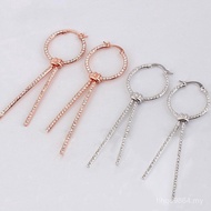 ::: New Product Female [Pierced Knots Knots Knots 1] Tassel 1 Ring Circle Earrings Unique Shijia Ear
