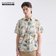 DAPPER เสื้อเชิ้ตแขนสั้น Sunlit Floral Print Shirt สีครีม