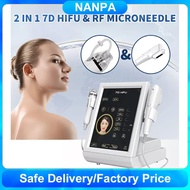 2in1 7D HIFU Ultrasound Machine Facial Lifting Skin Tightening Anti-Wrinkle Therapy fractional RF Microneedle Cartridge SMAS Anti Aging Removal Beauty Treatment