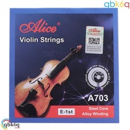 QBK6Q Alice Strings, E A D G Strings Nickel String A703 Violin Strings, Musical Instruments Replacem