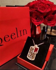 Qeelin Wulu Rose Gold Diamond Necklace