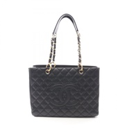 【二手】香奈兒 (Chanel) CHANEL Matelassé Grand Shopping GST A50995 黑色小牛皮 (牛皮) GST 鏈條手提包 女士 二手 A