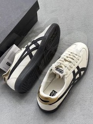 Onitsuka Tiger 黑白皮面德訓鞋 明星同款