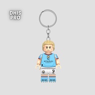 GANTUNGAN Dhis Project LEGO Minifigure Haaland Football Keychain
