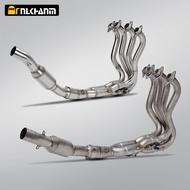 Motorcycle Exhaust System Modify 51mm Muffler Escape Front Connect Link Pipe Slip-On For KAWASAKI ZX