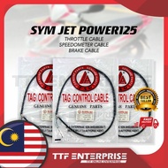 SYM JET-POWER125 THROTTLE CABLE / SPEEDOMETER CABLE / BRAKE CABLE (CONTROL CABLE) TAG JETPOWER125 JE