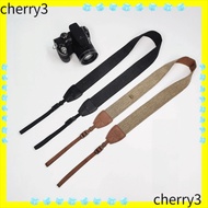 CHERRY Micro Single Strap, Retro Polyester Camera Shoulder Strap, Universal Adjustable Neck Strap La