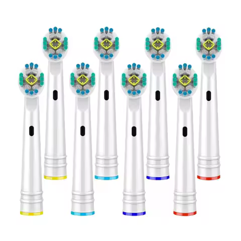 8pcs Electric Toothbrush Nozzles For 3D White Toothbrush Heads For Braun Wholesale Dropshipping Toot
