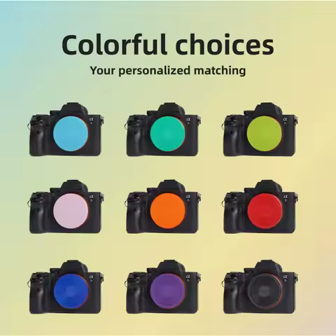 New Thin Colorful Front Rear Body Lens Cap Suitable For Sony FE Mount A7 ZV-E10 A6400 Mirrorless Cam