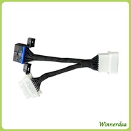 WIN OBD2 Splitter 16 Pin OBDII Cable Adapter OBD2 Splitter Extension 1 Male to 2 Female Extension Ca
