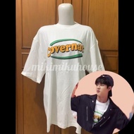 SALE BTS JIN COVERNAT 1970 LOGO T-SHIRT WHITE BAJU JUNGKOOK KOREA