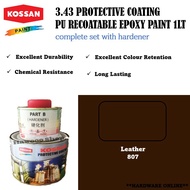 (LEATHER) 1LT KOSSAN PAINT PU PAINT EPOXY PU 3.43 FOR METAL/FLOOR/BOAT/TILE