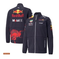 Jaket Perlumbaan Pasukan Red Bull Racing F1 Jaket Kolar Tegak Biru Tentera Laut Eksklusif untuk Pemi