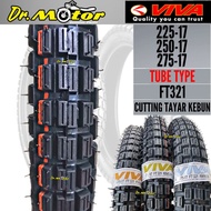 VIVA TYRE 17 Tube Type FT321 225-17 250-17 275-17 Cutting Tayar Kebun Made In Malaysia Tayar