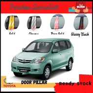 Toyota Avanza 2005-2011 Door Window Pillar 6PCS Chrome / Glossy Black / Gold / Rose Gold Design Acce