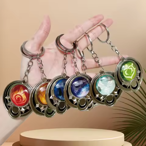 Genshin Impact Nod Krai Ineffa Visions Pendant Cosplay Anime Eye Of God DIY Backpack Keychains Hallo