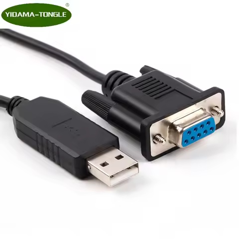 USB to RS232 COM Port Serial DB9 Pin Cable Prolific cp2102 pl2303 ftdi null modem DCE Crossed Wired 
