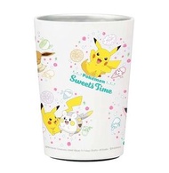 保溫保冷便利店咖啡不銹鋼隔熱平底杯400ml(Pokemon口袋妖怪)STCV2-A (平行進口)