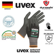 UVEX 60070 Phynomic XG Grip, Oil & Abrasion Resistant Touchscreen Glove Black Size 8 – 10