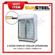 【SUNSTEEL】SUNMAC Commercial 2 Door Display Chiller / Peti Sejuk 2 Pintu (Premium)