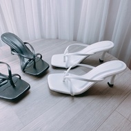 Women's Clogs 7CM - Youthful Flip-flops in black and white, easy to wear, easy to coordinate, size 3