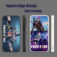 Casing For Realme C11 C12 C15 5 5i 5s C21Y 6i Garena Free Fire game player BOP07 Phone Case Square E