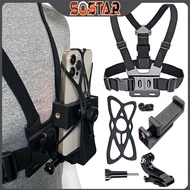 Mobile Phone Chest Strap Mount GoPro Chest Harness Holder for VLOG/POV Chest Mount for Cellphone