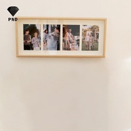 PND 8x20 Wood Picture Frame - 8x20 Photo Frame With Mat Display 4Pcs 4x6 Photos, 4x6 Picture Frame W