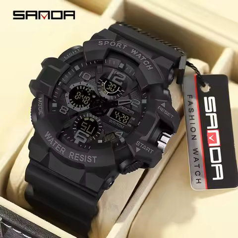 SANDA Brand G- Style Military Watch Men Digital Shock Sports Watches For Man Waterproof Electronic W