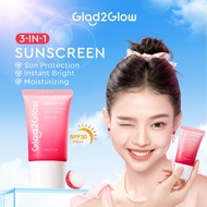 Glad2Glow Lychee Brightening Tinted Sunscreen SPF30 PA++ 30g.