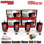 Surpass Hobby Brushed Motor 550 RC 1/10 Crawler 5 Slot 10T 12T 16T 20T