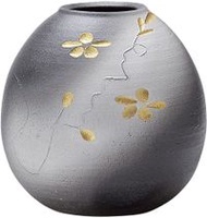 丸井精藤信樂燒 異鳥門花瓶 月夜金色圓環