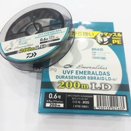 NEW Senar PE Daiwa UVF EMERALDAS X8 200M | Durasensor Braid