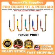 Redmi 9T/POCO M3 M2010J19CG, M2010J19CI Fingerprint Finger Button Sensor Flex Cable Ribbon