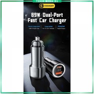 ESSAGER Car Charger Fast Charging LED Light USB Type C Port 89W - ES-CC16
