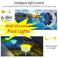 【Buy More & Save】Hole Free Underwater Light Solar Underwater Pool Light Solar LED Pool Light RGB Col