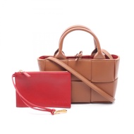 【二手】Bottega BOTTEGA VENETA Candy Arco 兩用托特包，ブラウン皮革，Arco Micro，女士，二手
