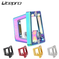 Litepro Pig Nose Front Shelf Mount Carrier Pannier Bicycle Block Bracket Bag Racks For Brompton Folding Bike