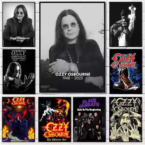 O-Ozzy Osbourne band lead singer Poster HD art poster for home living room bar office decoration sti