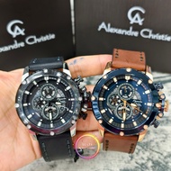 100% ORIGINAL ALEXANDRE CHRISTIE AC 6564 MCL MAN WATCH WITH LEATHER STRAP