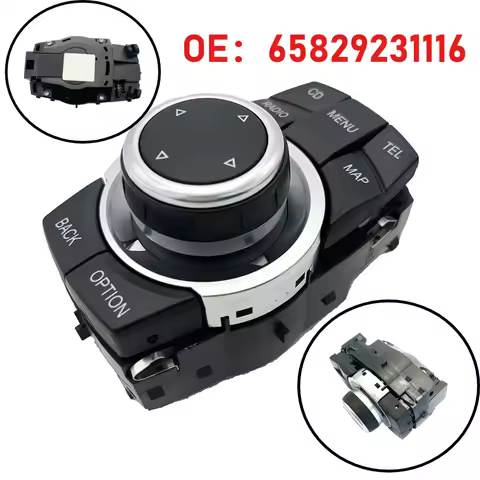 Car 4 Pin Media Switch Controller OEM Compatible for BMW 1 Series E82 3 Series E90 X1 E84 X5 E70 X6 