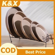 K&X  10/9/8/7/6 Inch Non-sti Baking Mold Air Fryer Pot Round Tray Pan Roasting Pizza Cake Basket Bak