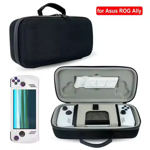with Bracket Carrying Case Accessories Organizer Handbag Screen Protector Hard EVA Handheld Game Con