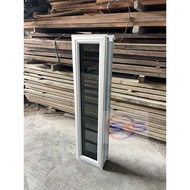 SKS 2in1 White Undercoated Frame Window Grille 300mm(W) Casement Fixed Aluminium Tingkap 4x1 5x1 6x1