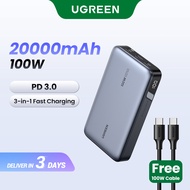 UGREEN Powerbank 20000mAh 100W Super Fast Charging for Tablet Laptop Cellphone iPhone 16 15 pro max 